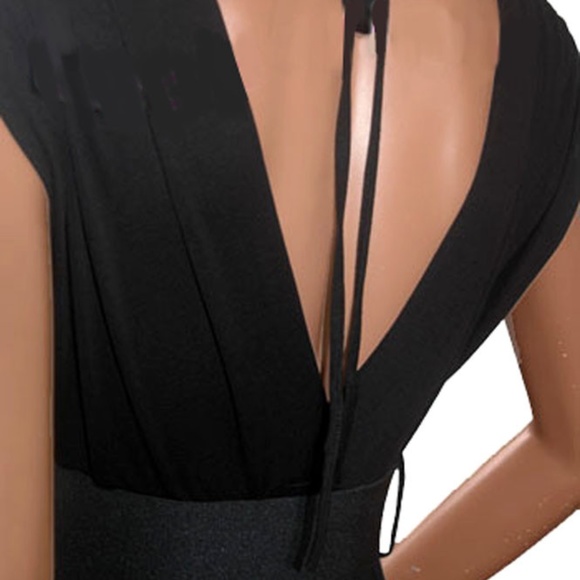 Black White Gray Long Funfash Dress Plus Size - Picture 5 of 5